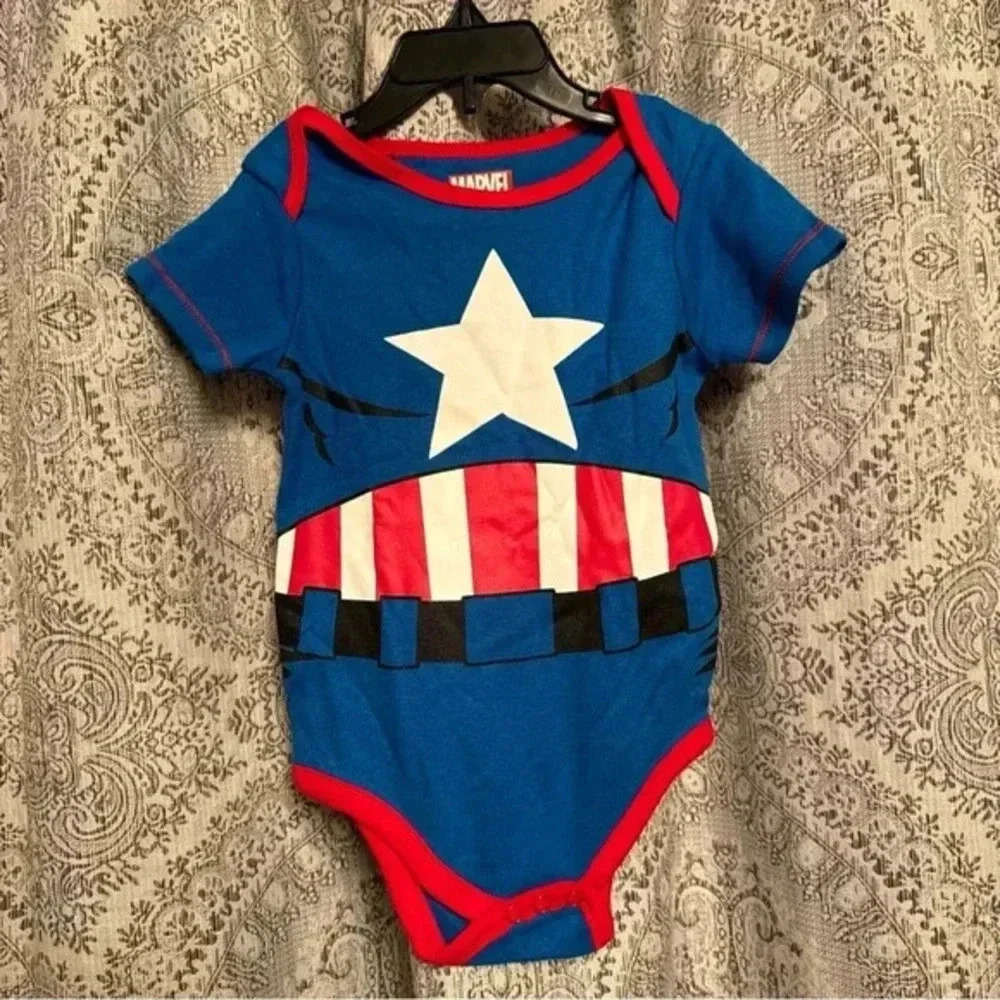Marvel Captain America Unisex Bodysuit NWOT